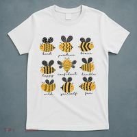 Bee Positivity Bee Lover Beekeeper Bee Happy T-Shirt thumb 5