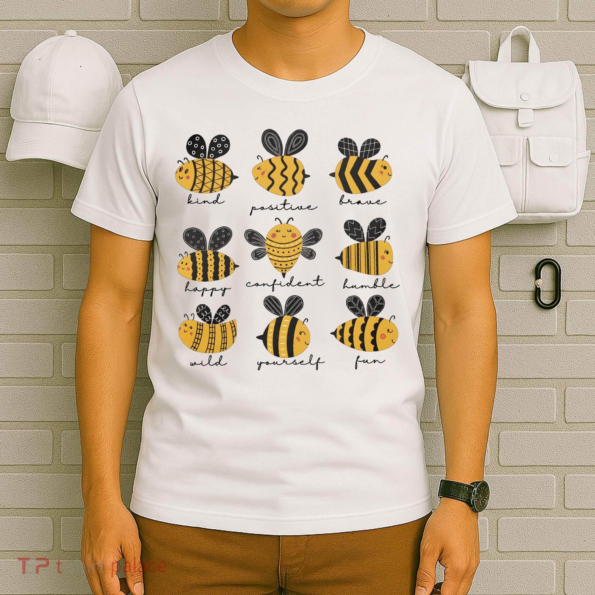 Bee Positivity Bee Lover Beekeeper Bee Happy T-Shirt