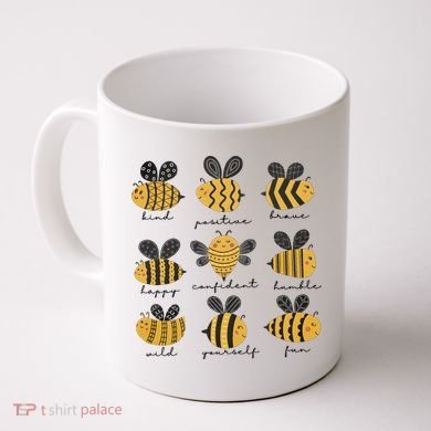 Bee Positivity Bee Lover Beekeeper Bee Happy Coffee Mug