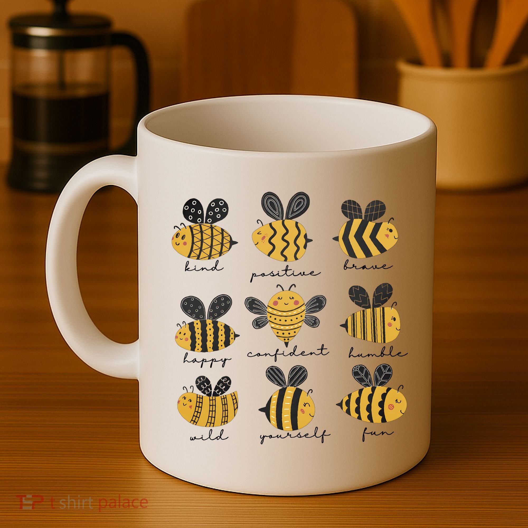 Bee Positivity Bee Lover Beekeeper Bee Happy Coffee Mug