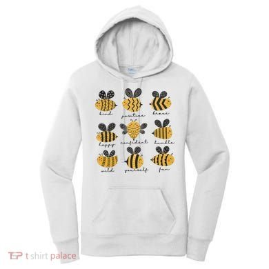 Bee Positivity Bee Lover Beekeeper Bee Happy Women's Hoodie