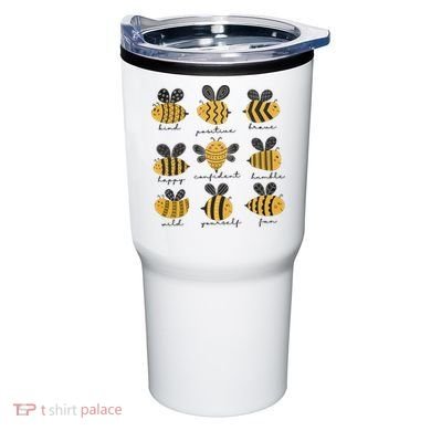 Bee Positivity Bee Lover Beekeeper Bee Happy Tumbler