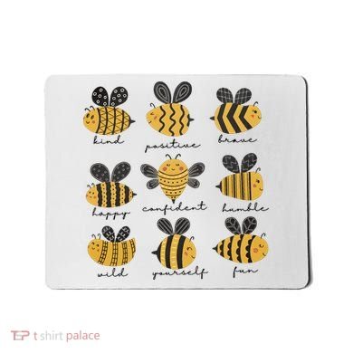 Bee Positivity Bee Lover Beekeeper Bee Happy Mousepad