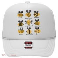 Bee Positivity Bee Lover Beekeeper Bee Happy Hat thumb 0