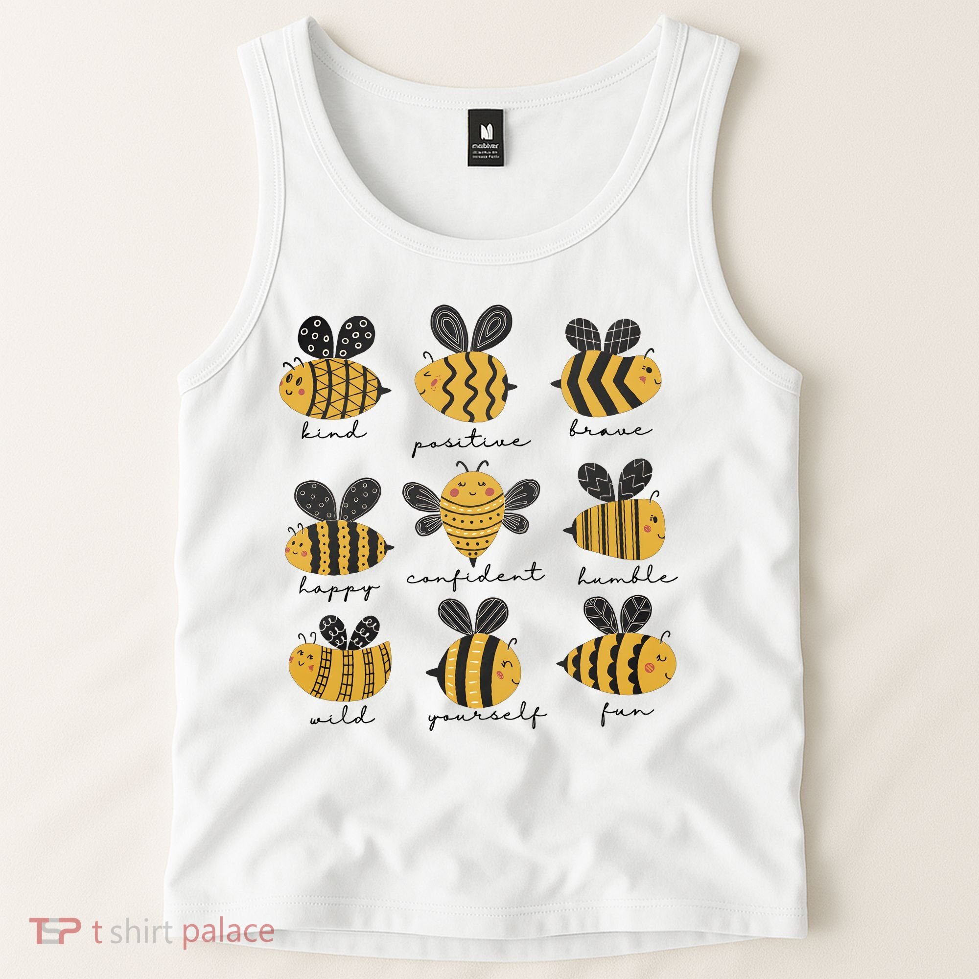 Bee Positivity Bee Lover Beekeeper Bee Happy Tank Top