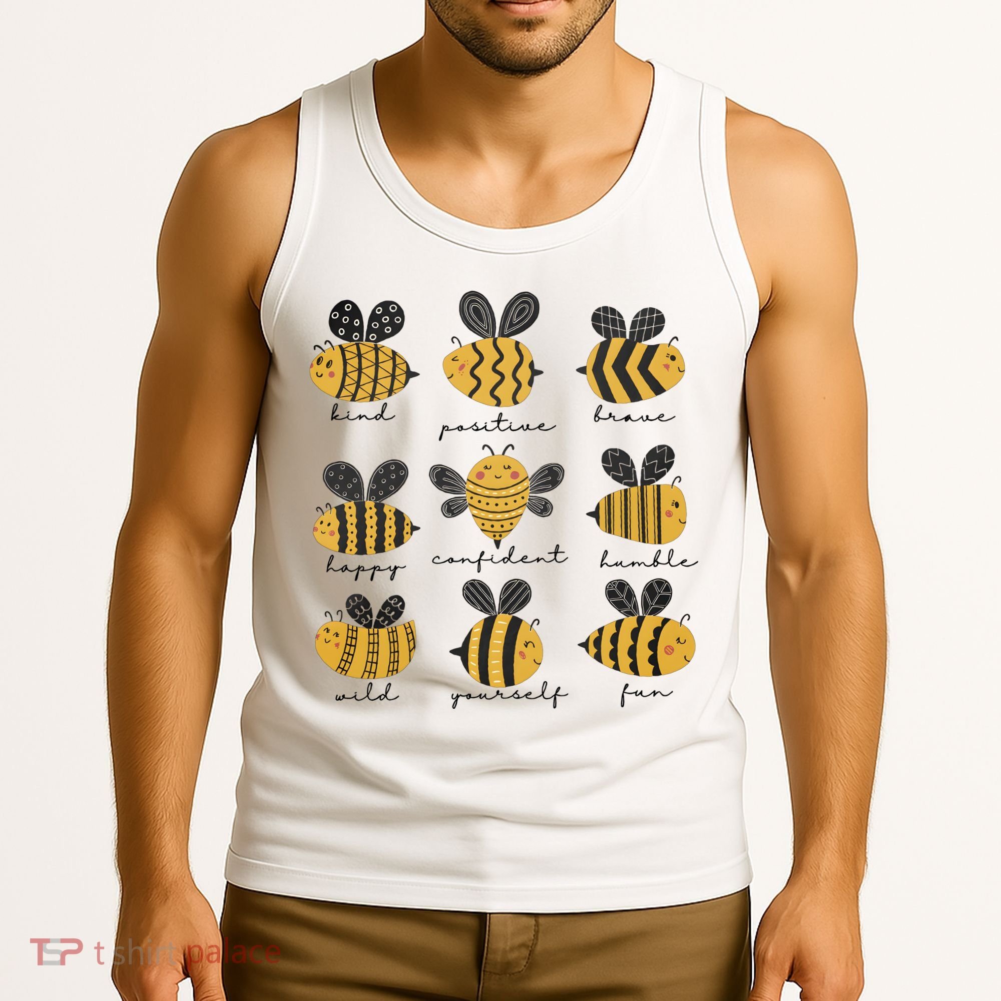 Bee Positivity Bee Lover Beekeeper Bee Happy Tank Top
