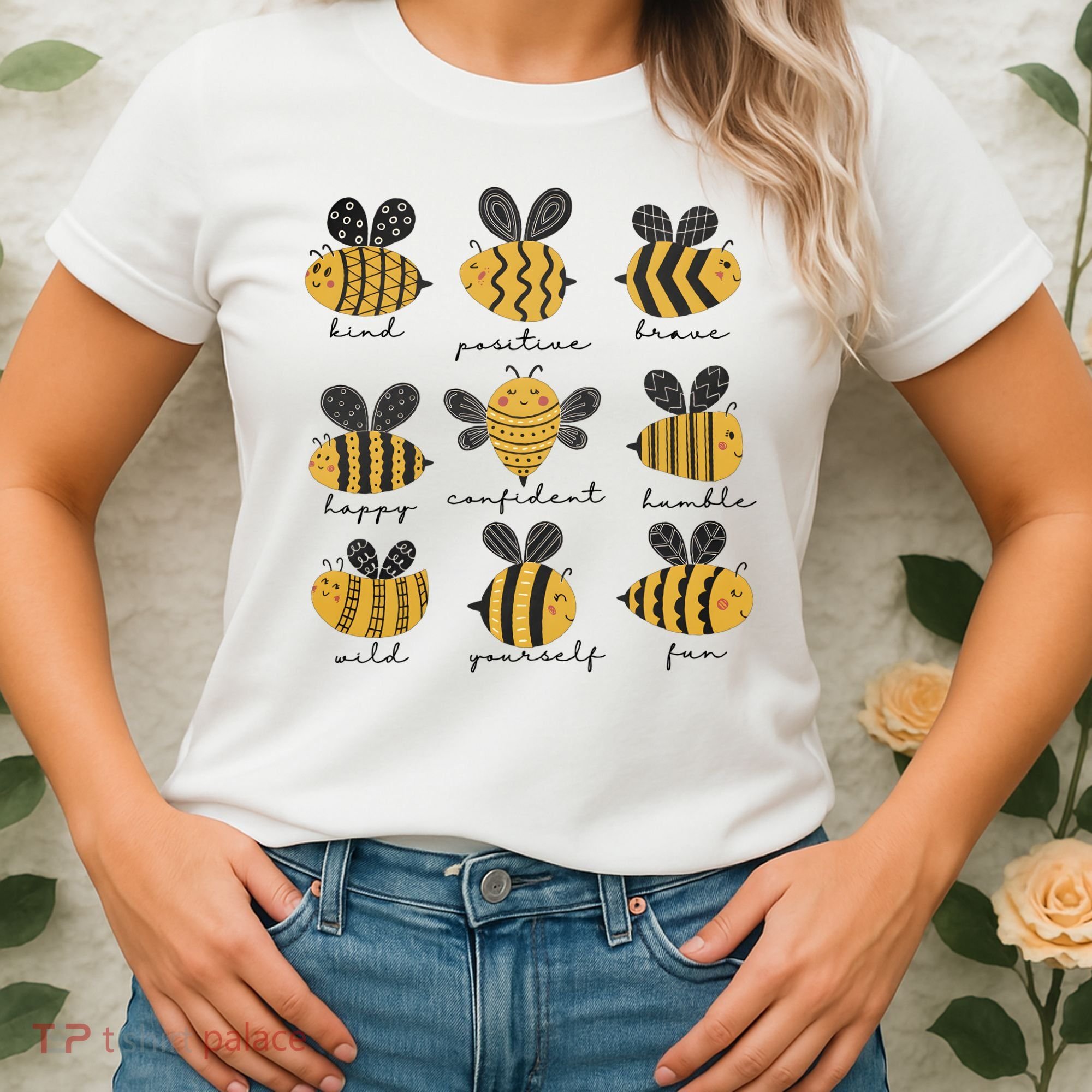 Bee Positivity Bee Lover Beekeeper Bee Happy Women's T-Shirt