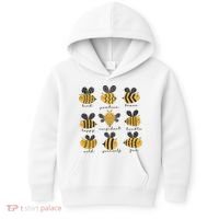 Bee Positivity Bee Lover Beekeeper Bee Happy Kids Hoodie thumb 0