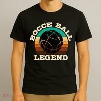 Bocce Player Boccie Fan Game Ball Sport Team Bocci Lover T-Shirt thumb 3