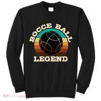 Bocce Player Boccie Fan Game Ball Sport Team Bocci Lover Tall Sweatshirt thumb 0