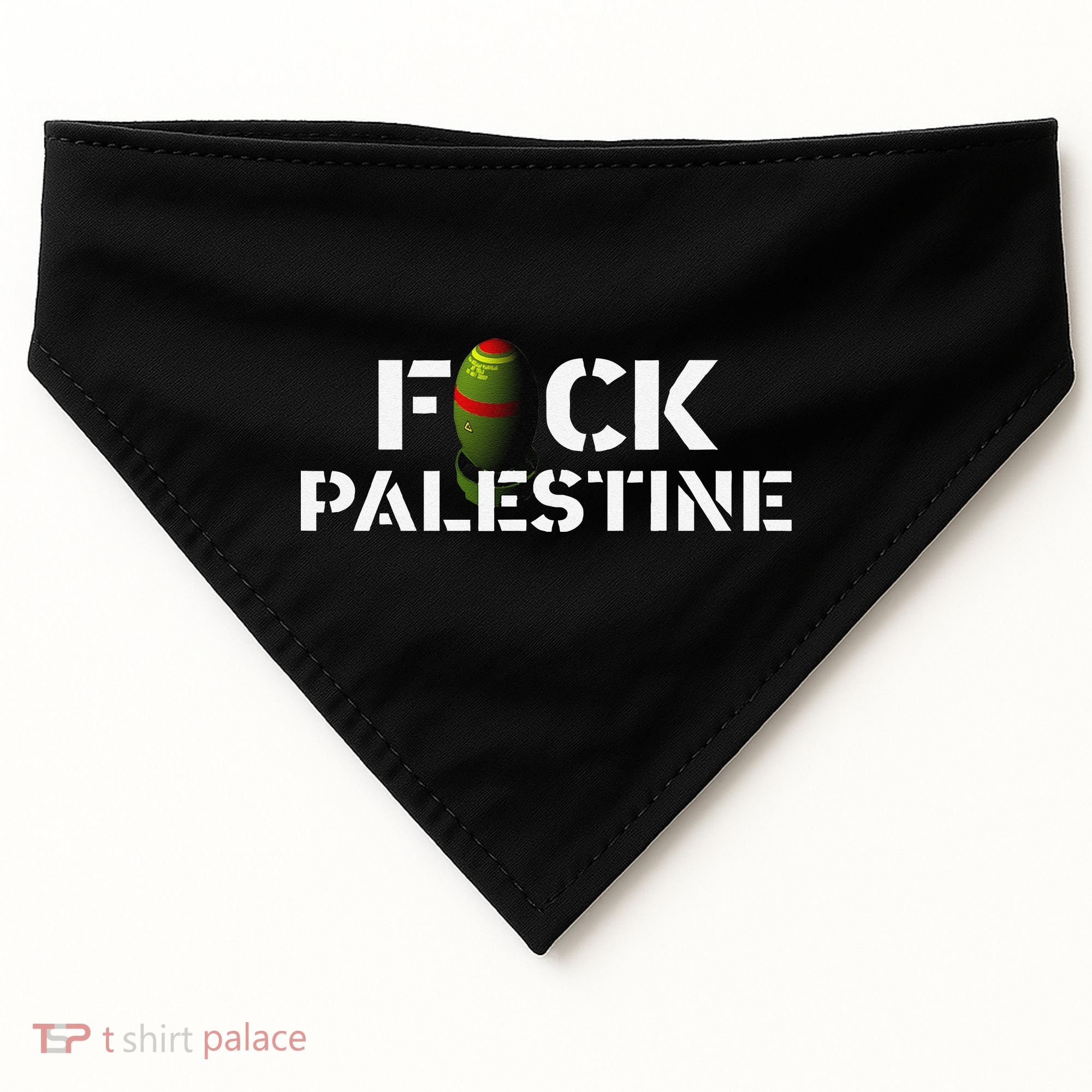 Bomb Palestine USA-Made Doggie Bandana