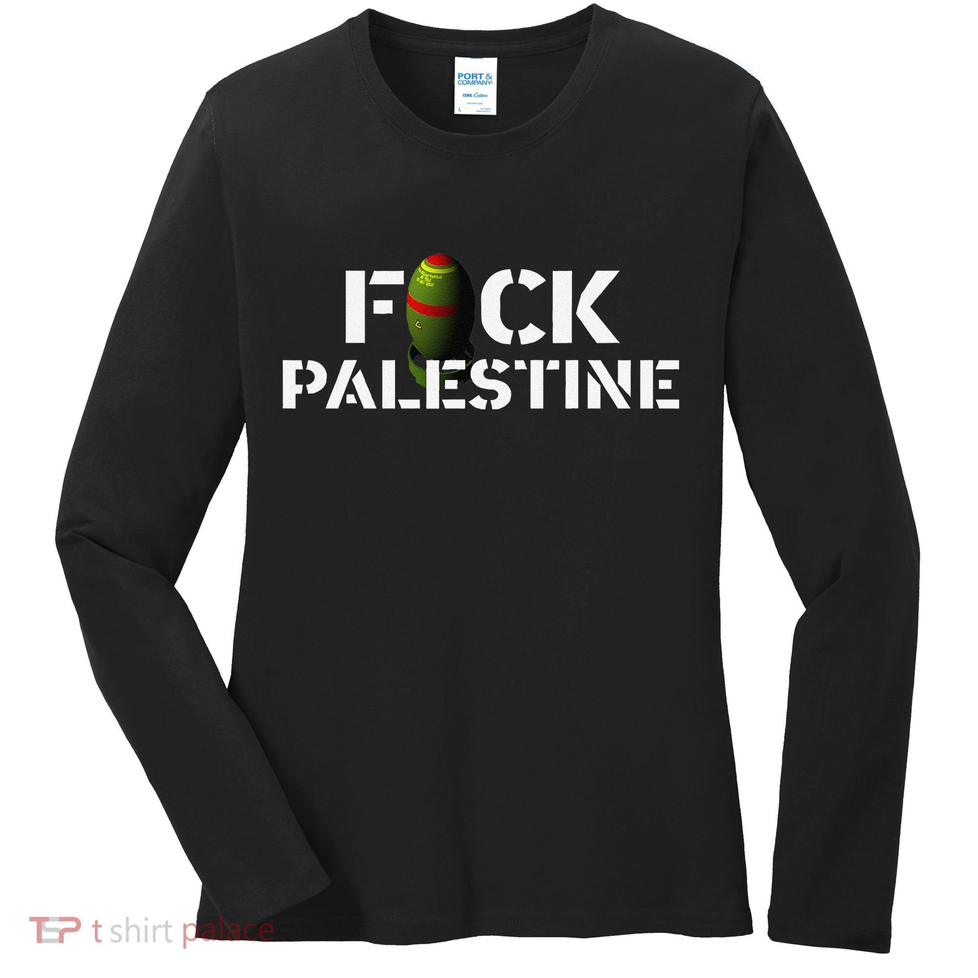 Bomb Palestine Women's Long Sleeve Shirt