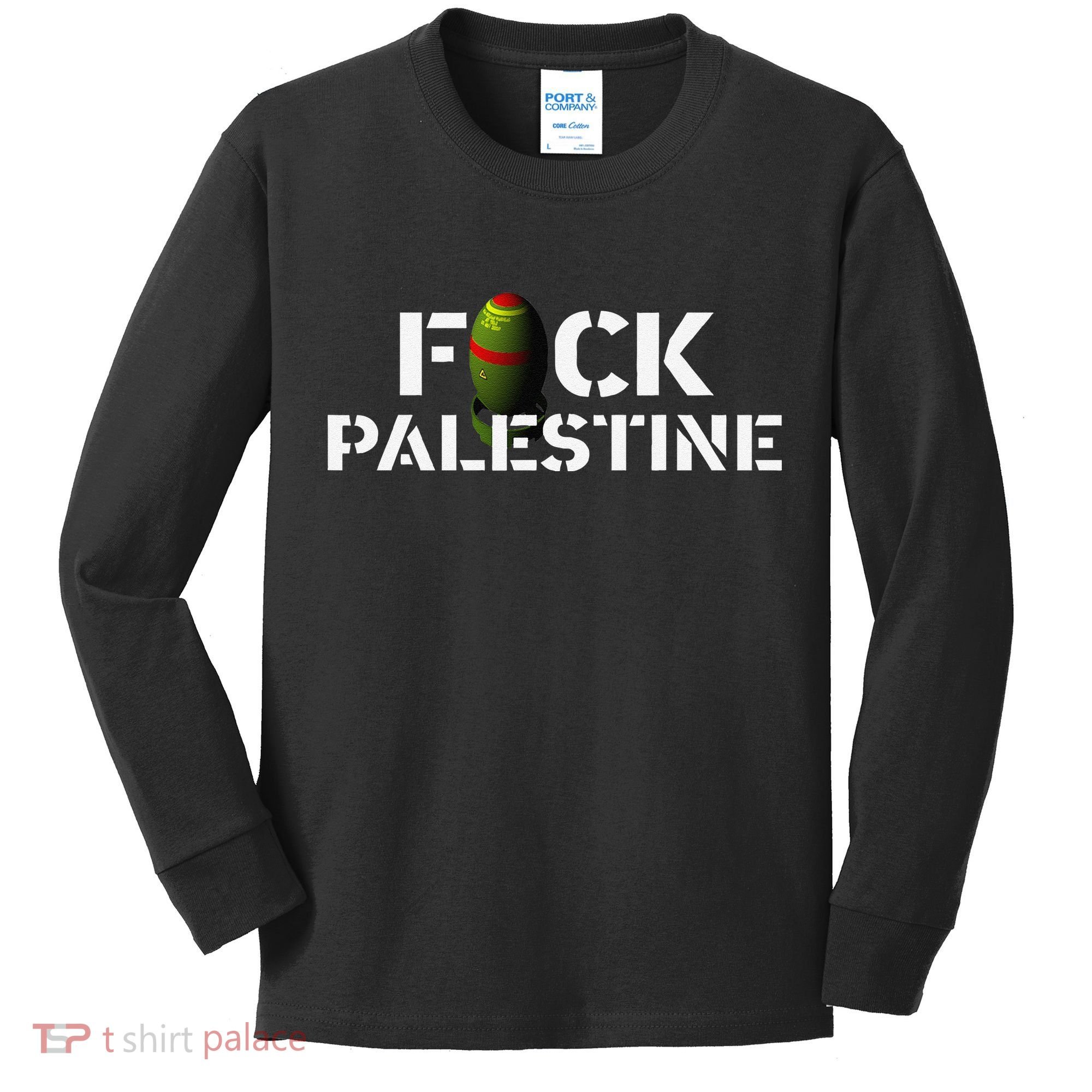 Bomb Palestine Kids Long Sleeve Shirt