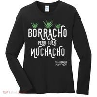 Borracho Pero Buen Muchacho Mexico Saying Women's Long Sleeve Shirt thumb 0