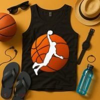 Basketball Player Basketballer Sports Graphic Tank Top thumb 4