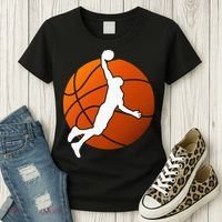 Basketball Player Basketballer Sports Graphic Women's T-Shirt thumb 3