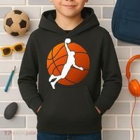 Basketball Player Basketballer Sports Graphic Kids Hoodie thumb 2