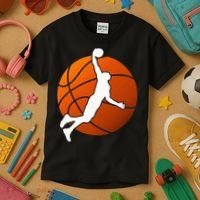 Basketball Player Basketballer Sports Graphic Kids T-Shirt thumb 3