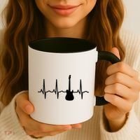 Bass Player Bass Guitar Player Heartbeat Coffee Mug thumb 3