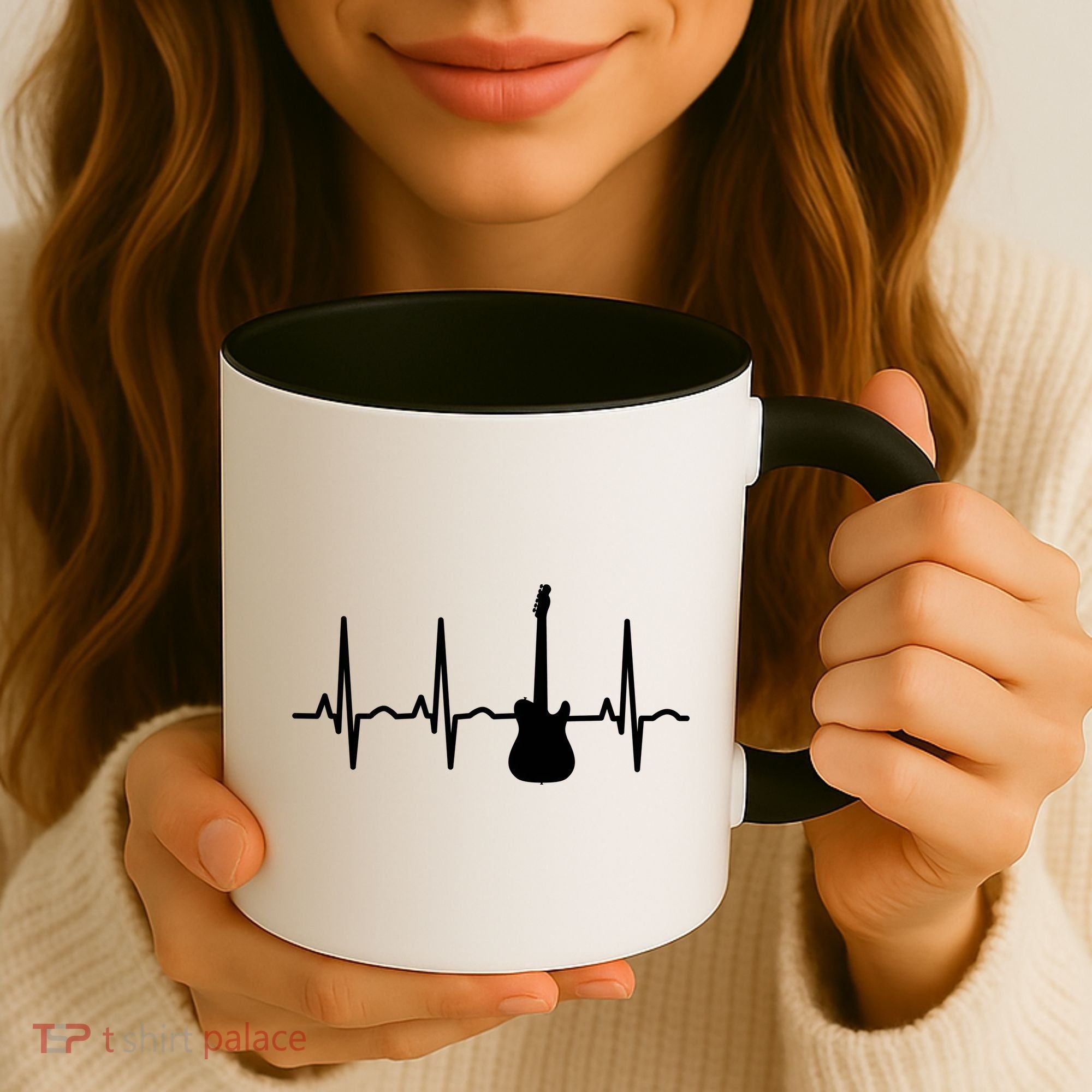 Bass Player Bass Guitar Player Heartbeat Coffee Mug