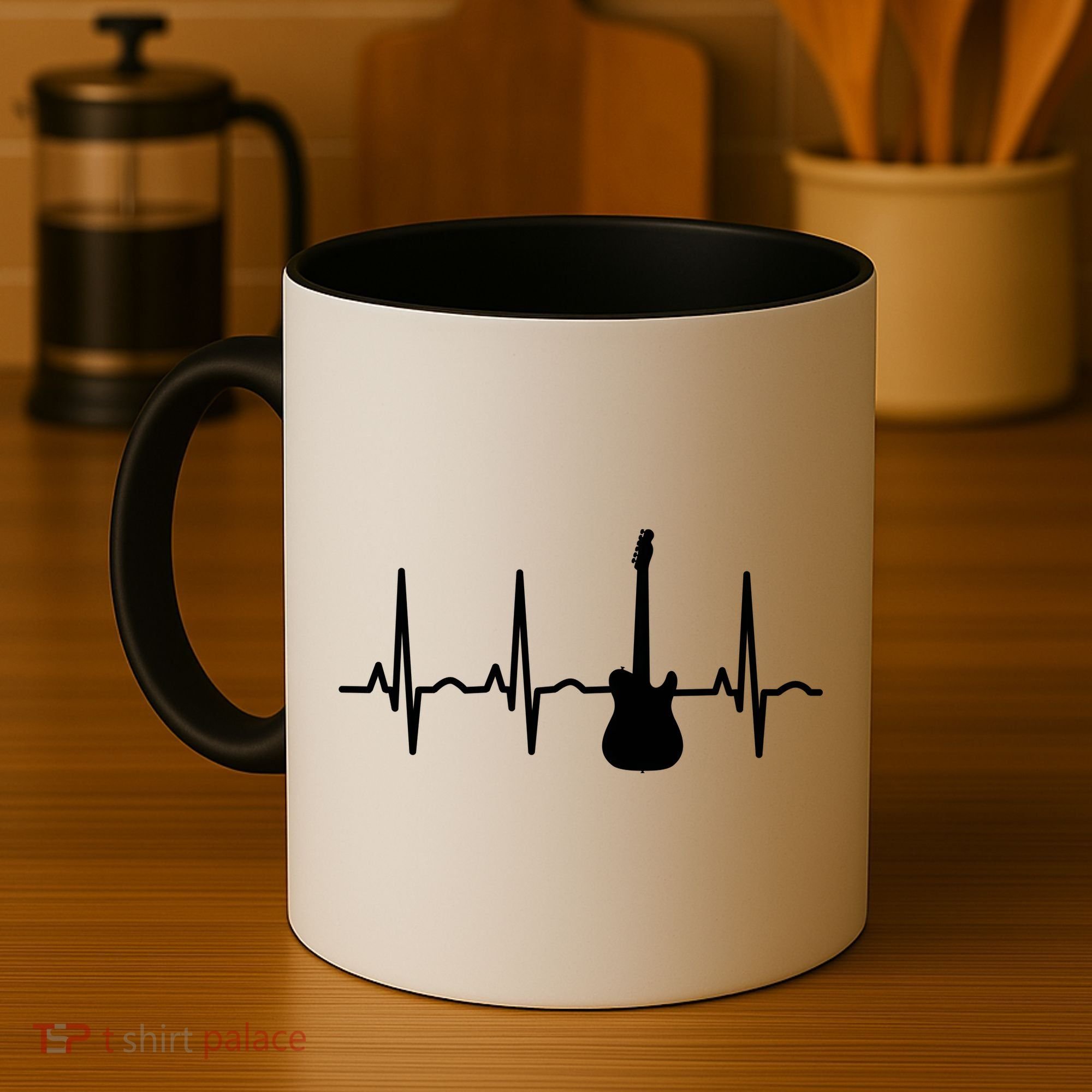 Bass Player Bass Guitar Player Heartbeat Coffee Mug