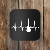 Bass Player Bass Guitar Player Heartbeat Coaster thumb 0