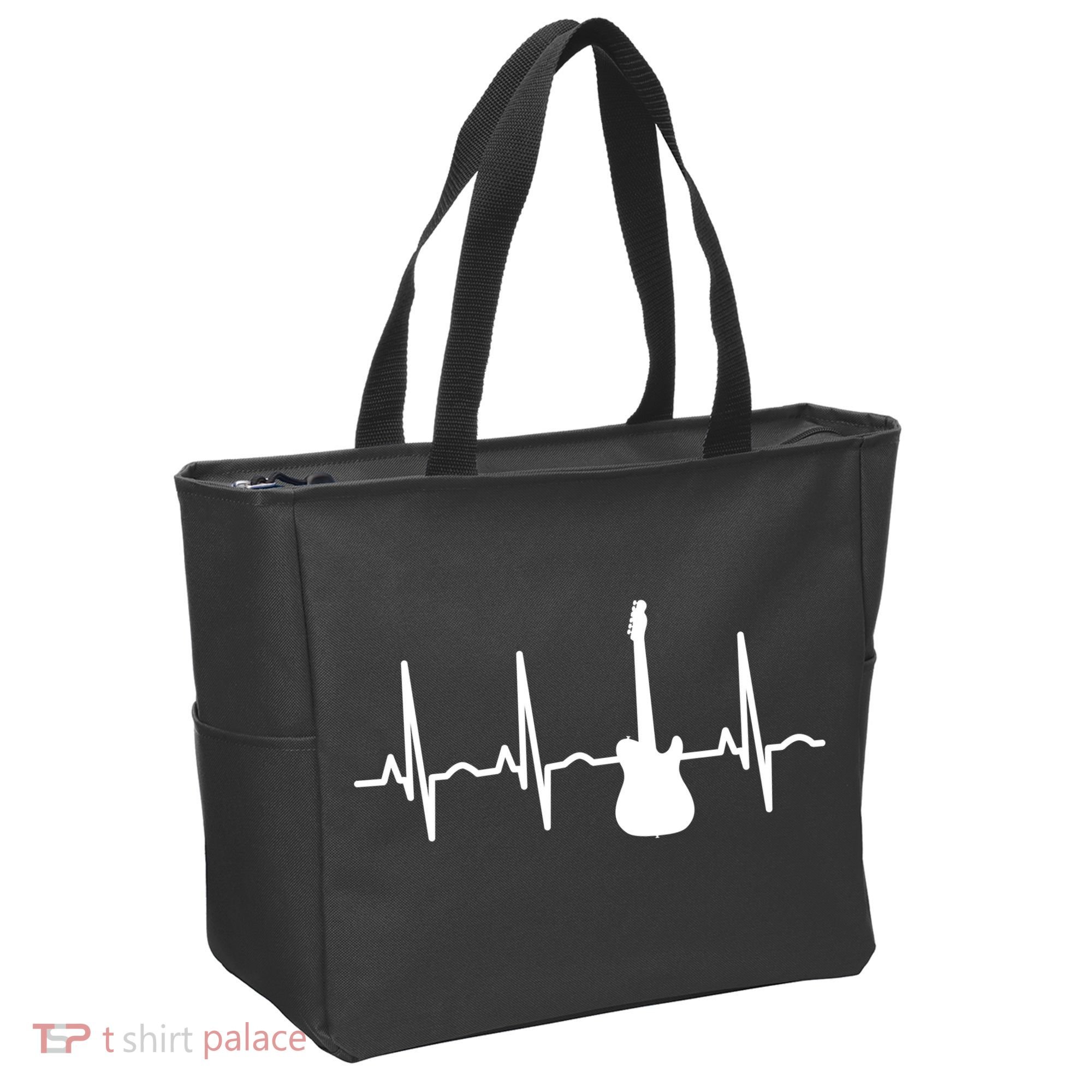 Bass Player Bass Guitar Player Heartbeat Tote Bag