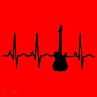 Bass Player Bass Guitar Player Heartbeat Santa Hat thumb 1