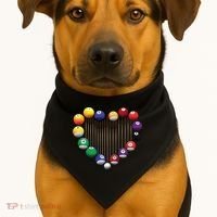 Billiard Pool Billiard Ball Billiard Player Lover Heart Men Gift USA-Made Doggie Bandana thumb 1