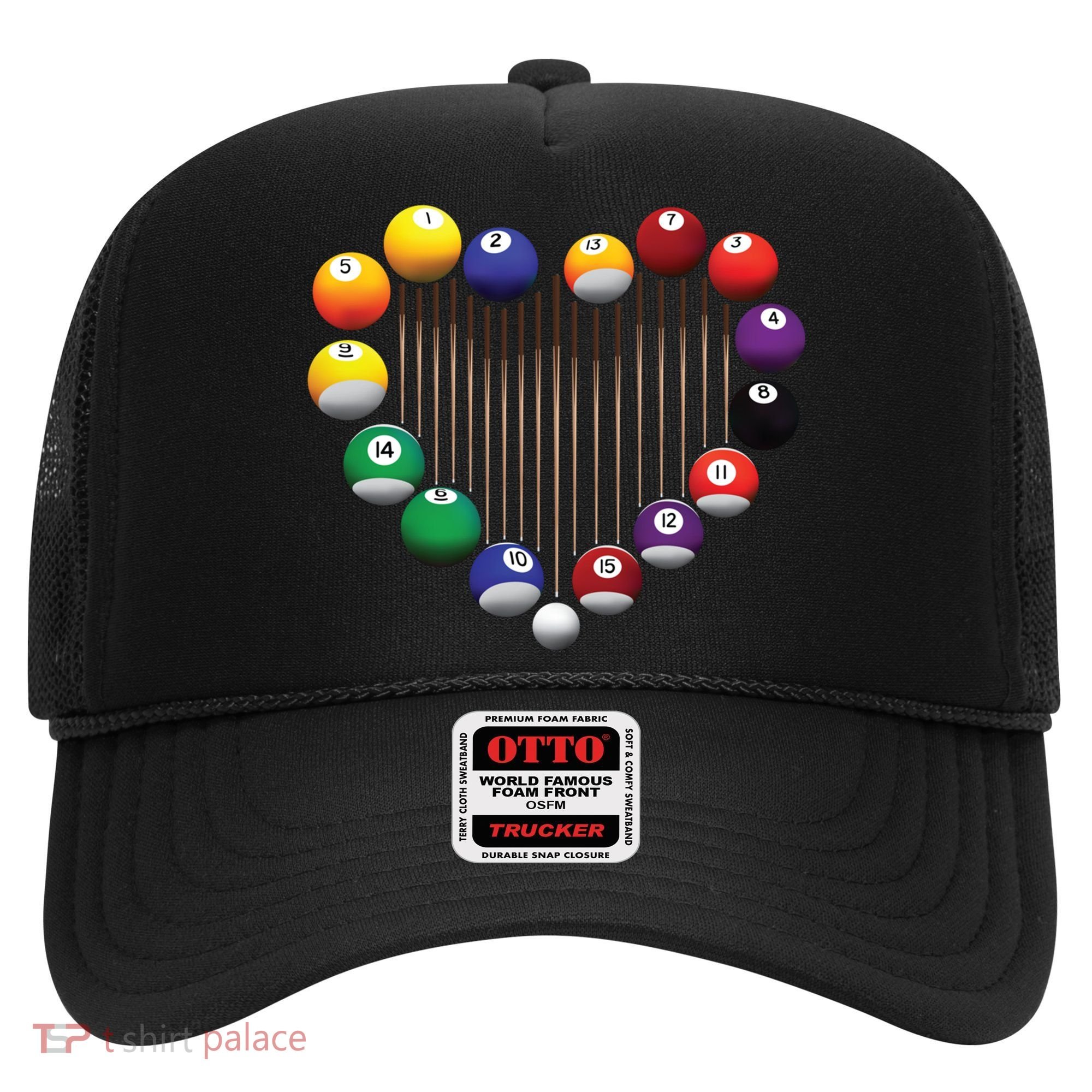 Billiard Pool Billiard Ball Billiard Player Lover Heart Men Gift Hat