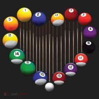 Billiard Pool Billiard Ball Billiard Player Lover Heart Men Gift Hat thumb 2
