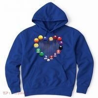 Billiard Pool Billiard Ball Billiard Player Lover Heart Men Gift Hoodie thumb 0