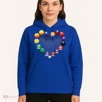 Billiard Pool Billiard Ball Billiard Player Lover Heart Men Gift Hoodie thumb 5
