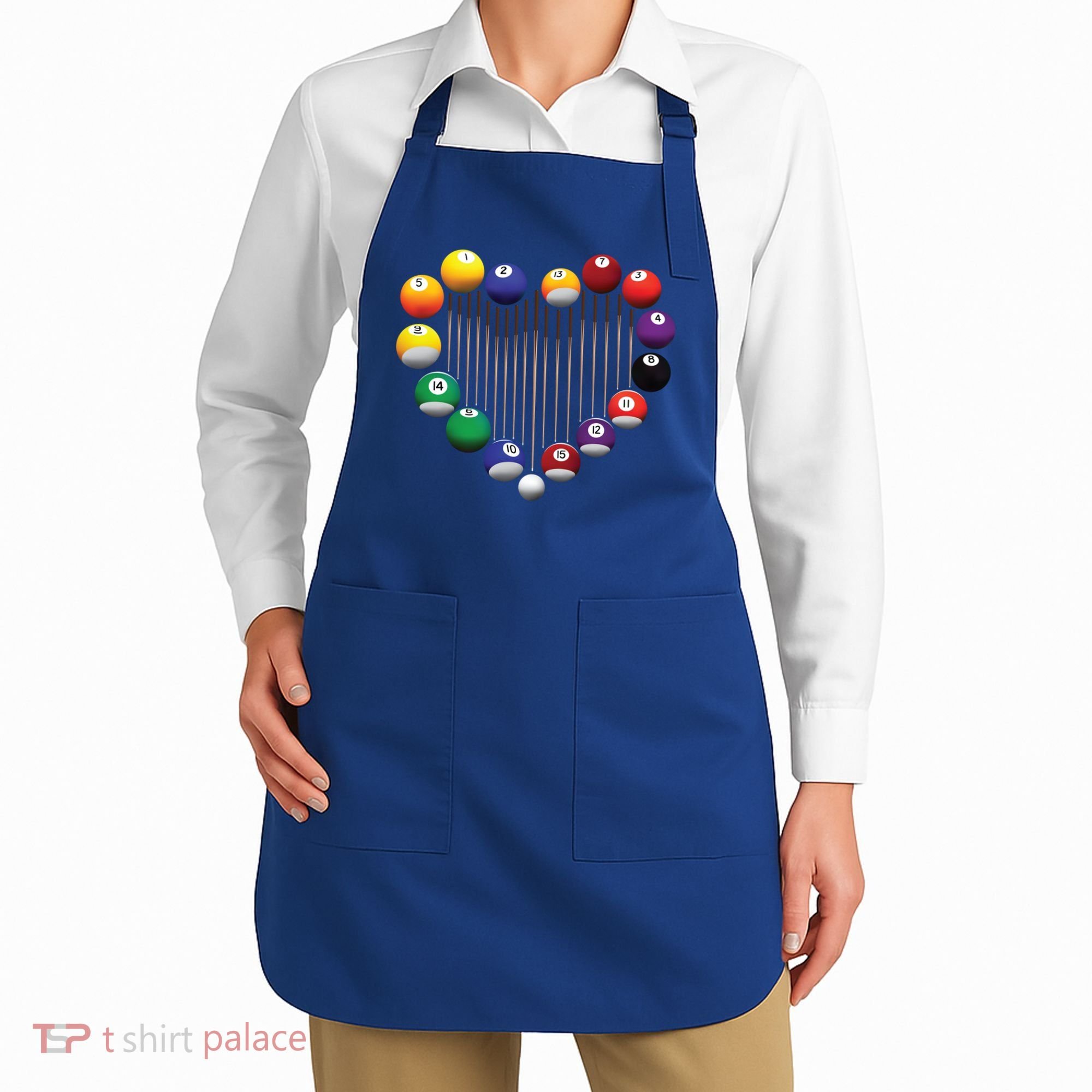 Billiard Pool Billiard Ball Billiard Player Lover Heart Men Gift Apron