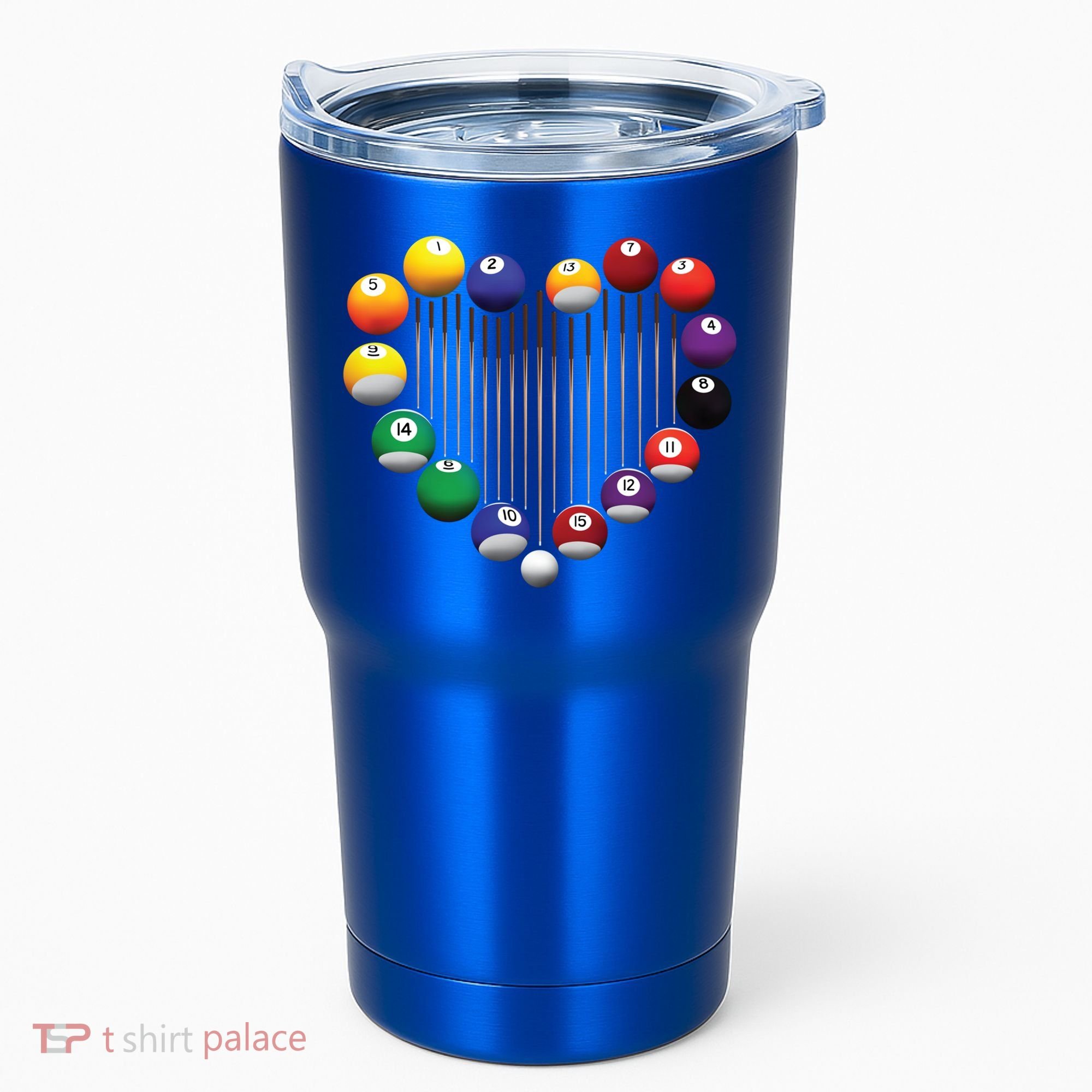 Billiard Pool Billiard Ball Billiard Player Lover Heart Men Gift Tumbler