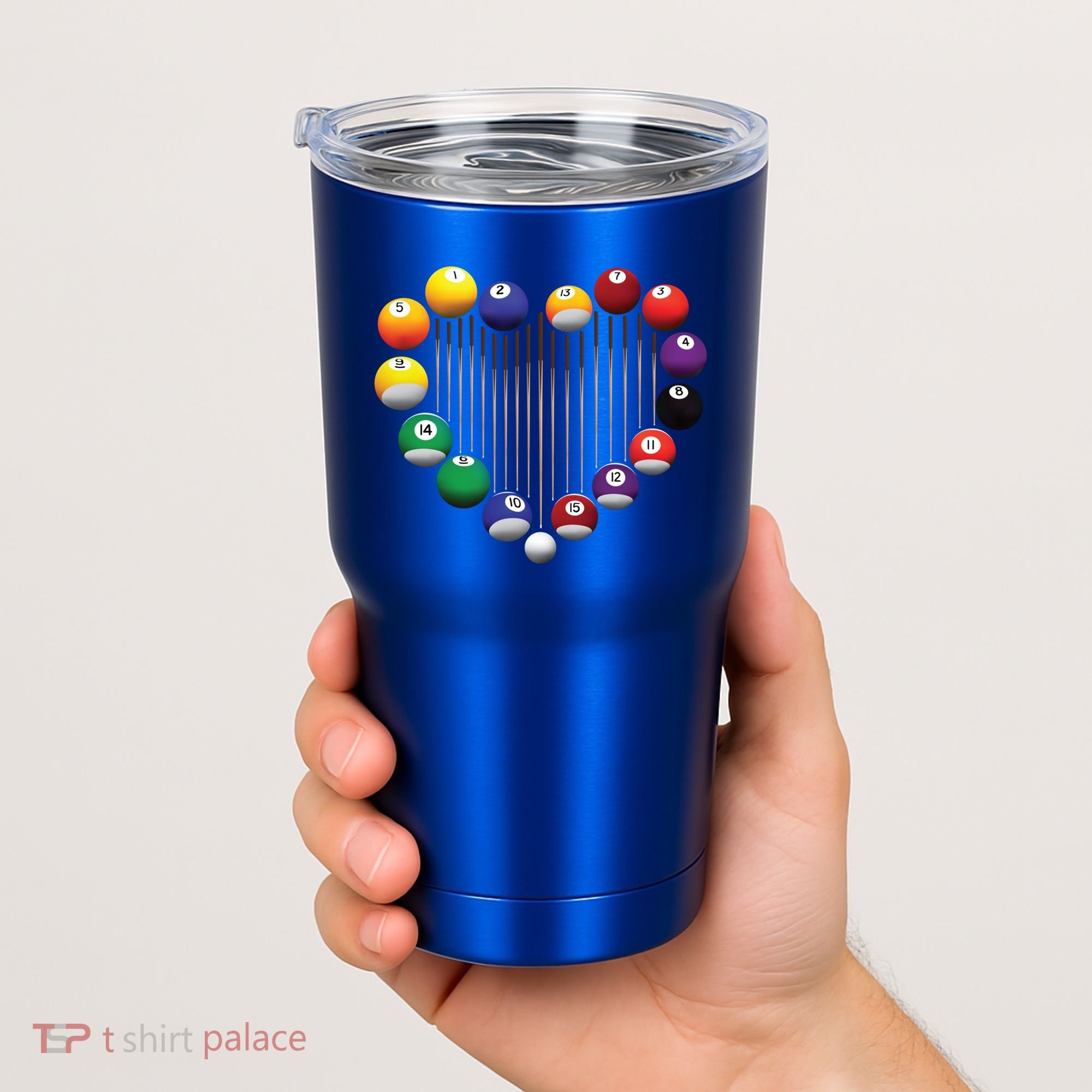 Billiard Pool Billiard Ball Billiard Player Lover Heart Men Gift Tumbler