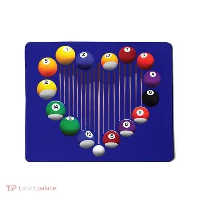 Billiard Pool Billiard Ball Billiard Player Lover Heart Men Gift Mousepad