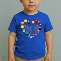 Billiard Pool Billiard Ball Billiard Player Lover Heart Men Gift Toddler T-Shirt thumb 2