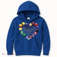 Billiard Pool Billiard Ball Billiard Player Lover Heart Men Gift Kids Hoodie thumb 0