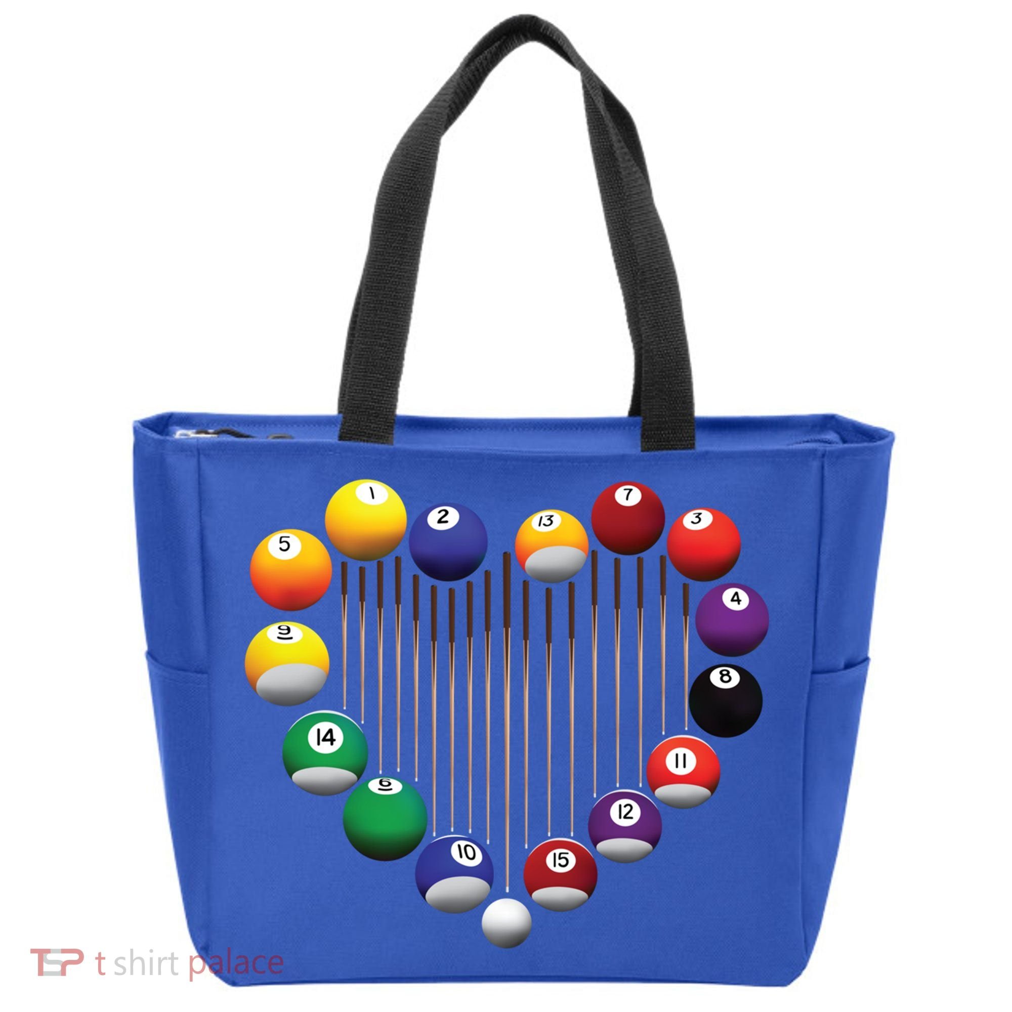 Billiard Pool Billiard Ball Billiard Player Lover Heart Men Gift Tote Bag