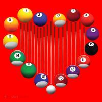 Billiard Pool Billiard Ball Billiard Player Lover Heart Men Gift Santa Hat thumb 1