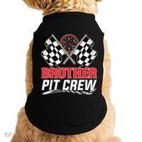 Brother Pit Crew Race Car Birthday Party Racing Family Doggie Tank thumb 0