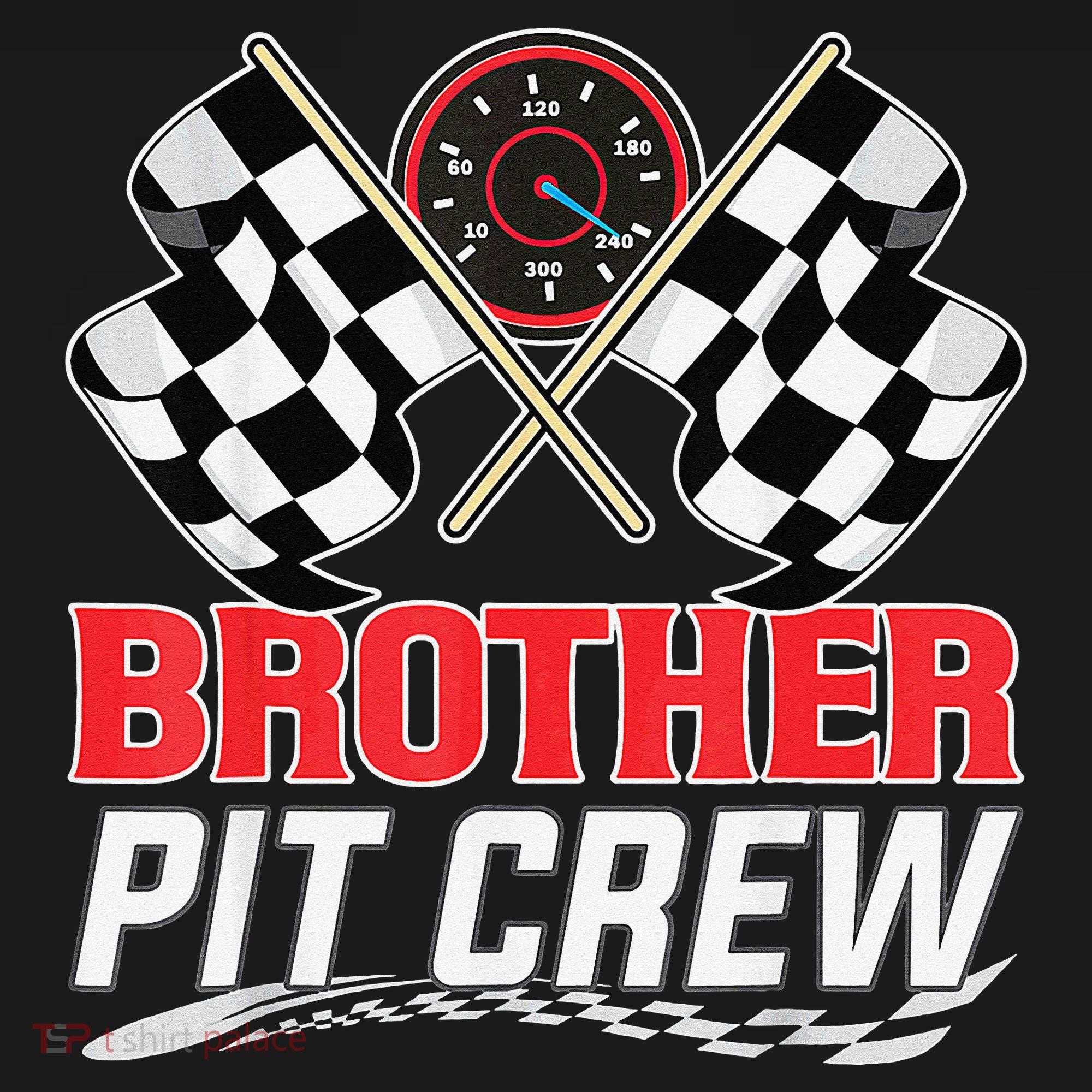 Brother Pit Crew Race Car Birthday Party Racing Family Mousepad
