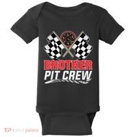 Brother Pit Crew Race Car Birthday Party Racing Family Baby Bodysuit thumb 0