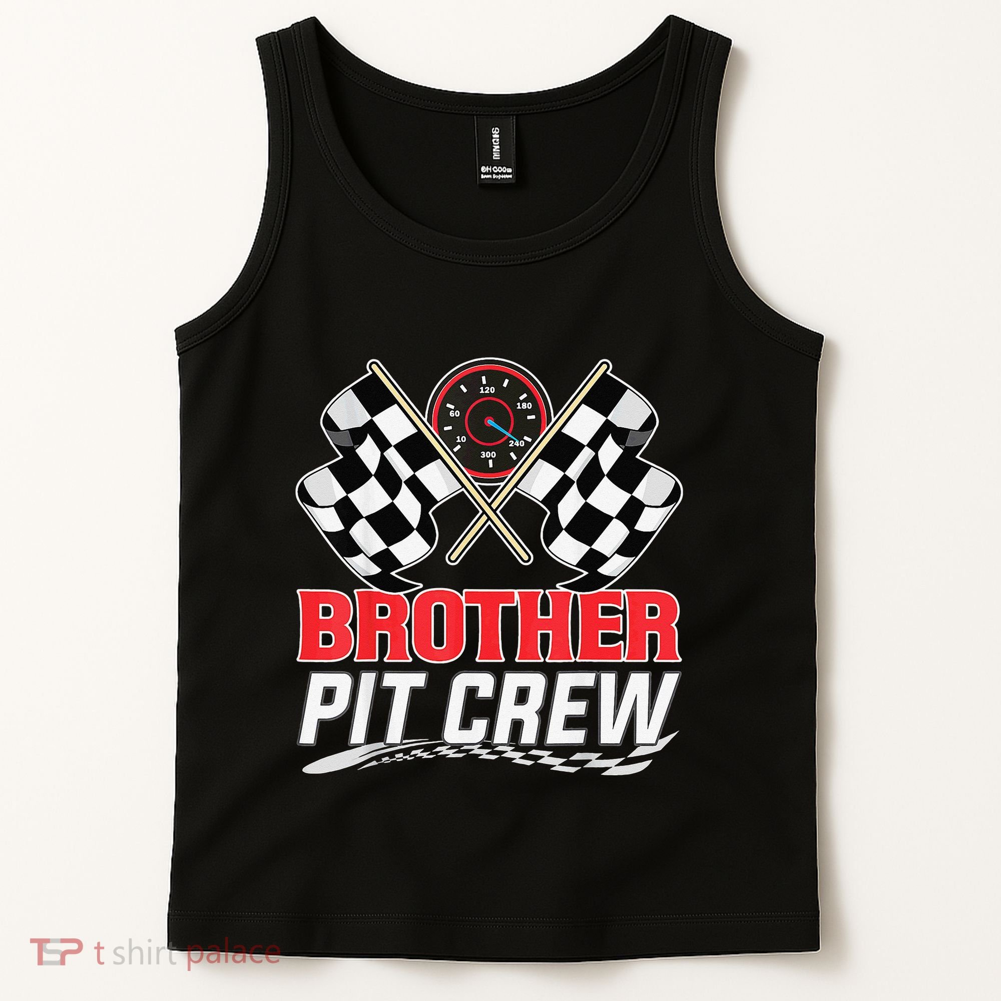 Brother Pit Crew Race Car Birthday Party Racing Family Tank Top