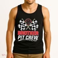 Brother Pit Crew Race Car Birthday Party Racing Family Tank Top thumb 3
