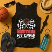 Brother Pit Crew Race Car Birthday Party Racing Family Tank Top thumb 4