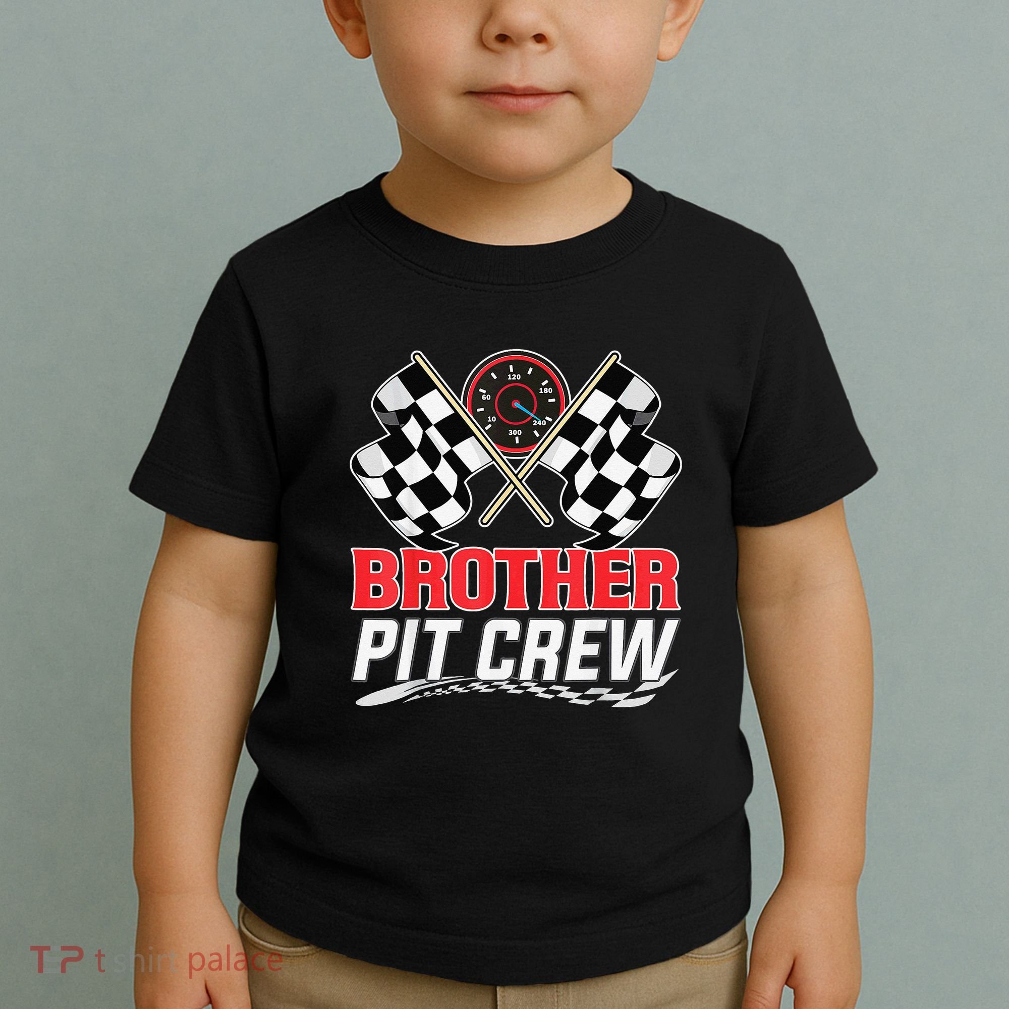 Brother Pit Crew Race Car Birthday Party Racing Family Toddler T-Shirt