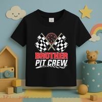 Brother Pit Crew Race Car Birthday Party Racing Family Toddler T-Shirt thumb 3