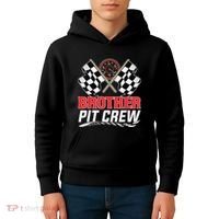 Brother Pit Crew Race Car Birthday Party Racing Family Kids Hoodie thumb 4